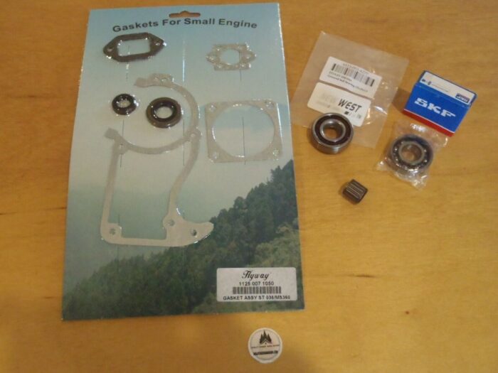 Hyway Gasket set crankshaft seals SKF NW bearings for Stihl MS360, 036, 034 gaskets