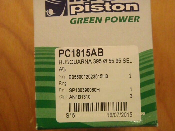 Meteor piston kit for Husqvarna 395 395XP 56mm with rings Italy 537 13 76-71 - Image 4