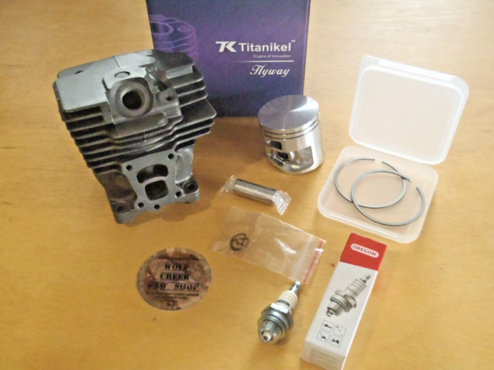 Hyway Titanikel cylinder and piston kit with Caber rings for Stihl MS362 47mm