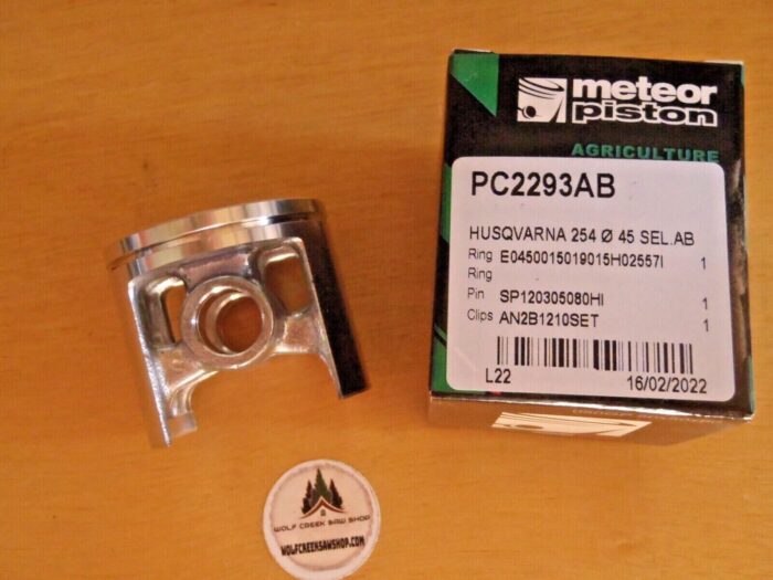 Meteor 45mm piston kit for Husqvarna 254 254xp 154 with Caber ring Italy - Image 3