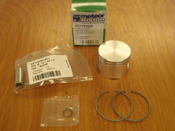 Meteor piston kit for Stihl 025 MS250 42.5mm with rings Italy 1123 030 2000