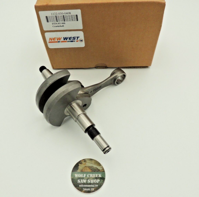 New West crank crankshaft for Stihl MS660, 066 NEW 1122 030 0408
